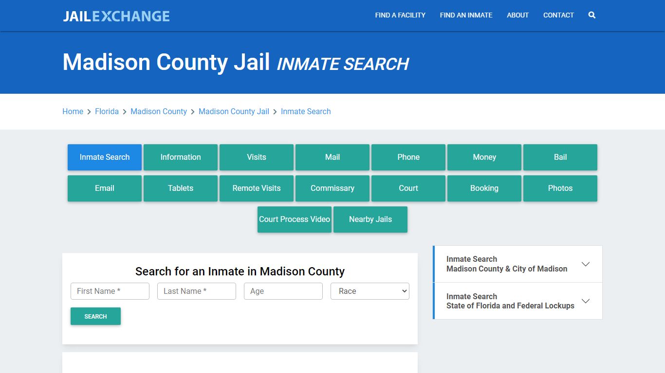 Madison County Jail, FL Inmate Search: Roster & Mugshots - Jail Exchange